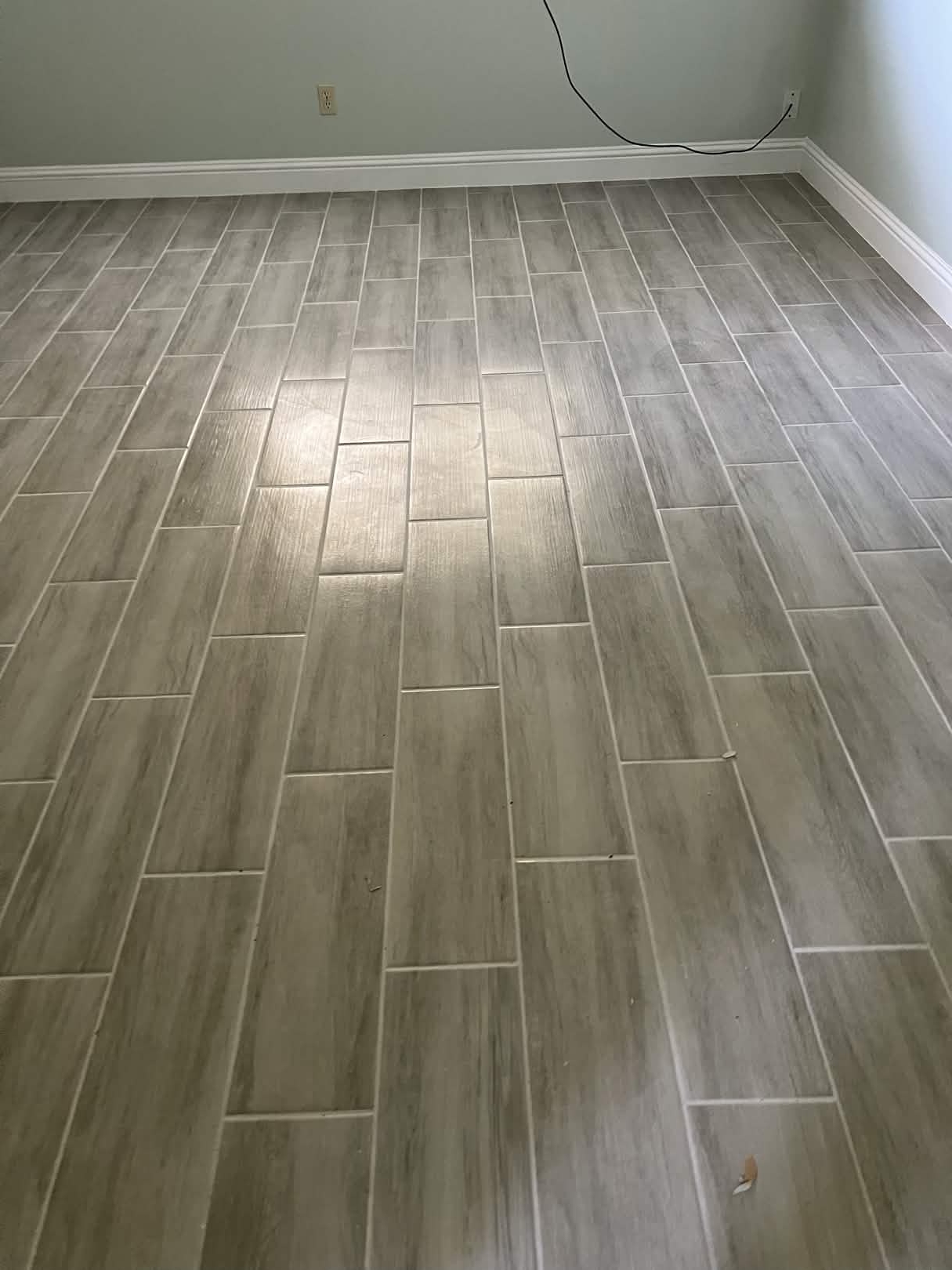 Floor tile installation by KR Flooring